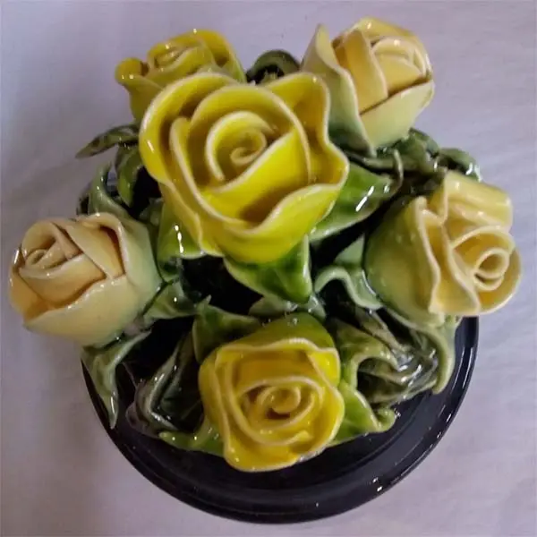 Yellow Ceramic Flowers